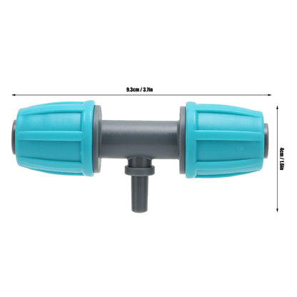 10PCS 16mm to 4/7 Barbed Tee Irrigation Tube Reducing Tee Connector Fitting for Garden Courtyard V1294-YM0523-3111220101711