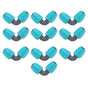 10PCS 16mm Lock Barbed Connector PE 90 degrees Elbow Hose Joint Garden Agricultural Drip Irrigation Fitting V1294-YM0523-3111220102411