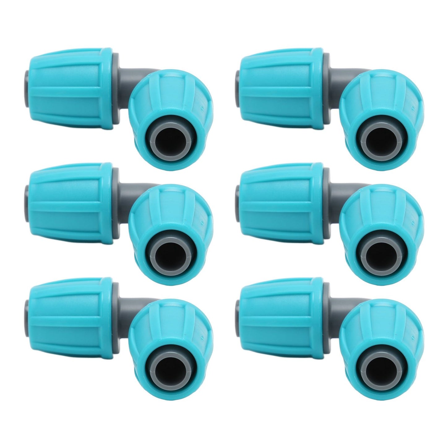 10PCS 16mm Lock Barbed Connector PE 90 degrees Elbow Hose Joint Garden Agricultural Drip Irrigation Fitting V1294-YM0523-3111220102411