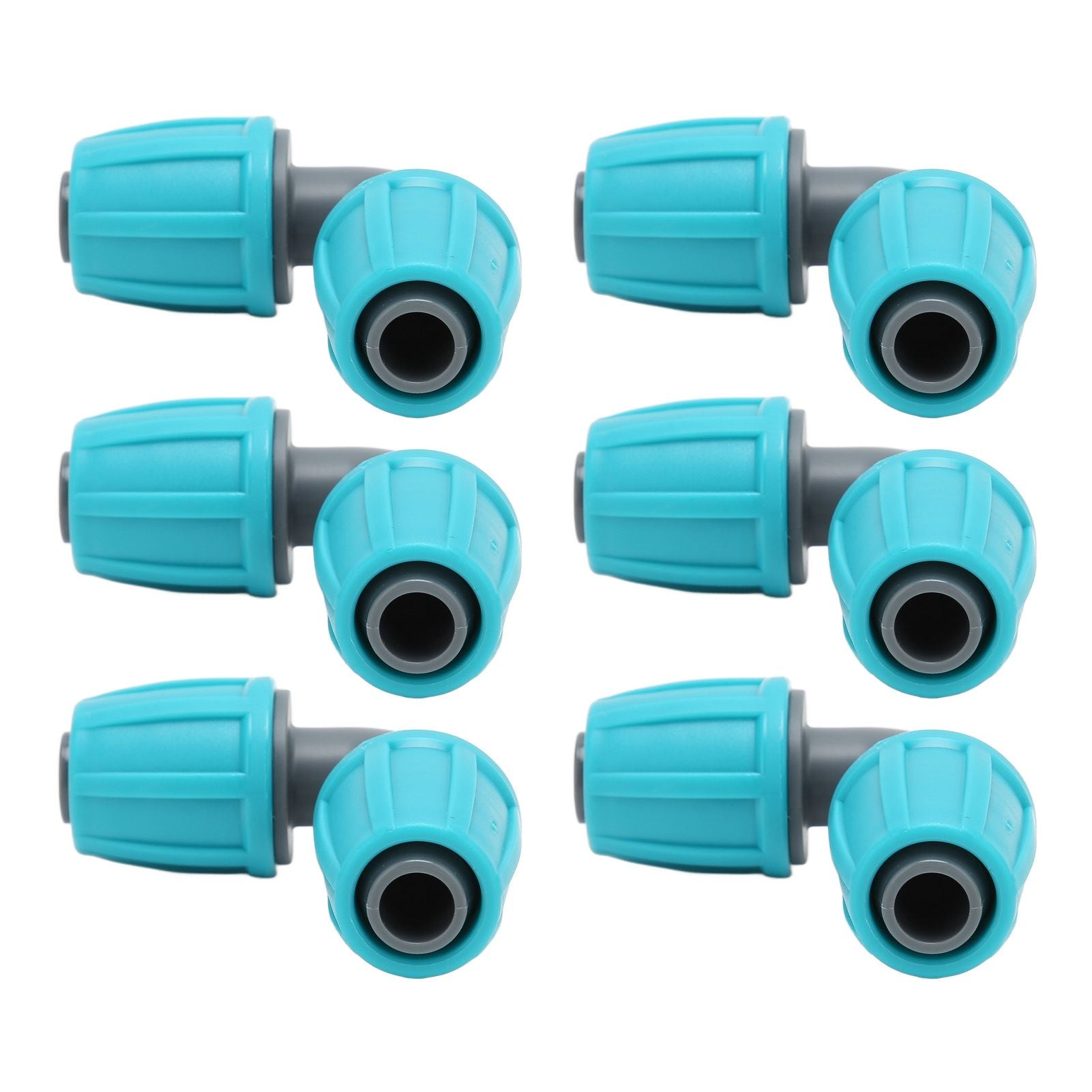 10PCS 16mm Lock Barbed Connector PE 90 degrees Elbow Hose Joint Garden Agricultural Drip Irrigation Fitting V1294-YM0523-3111220102411