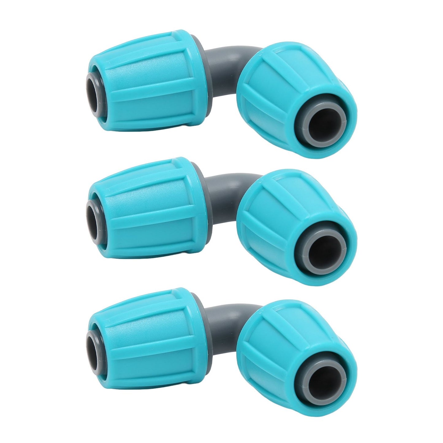 10PCS 16mm Lock Barbed Connector PE 90 degrees Elbow Hose Joint Garden Agricultural Drip Irrigation Fitting V1294-YM0523-3111220102411
