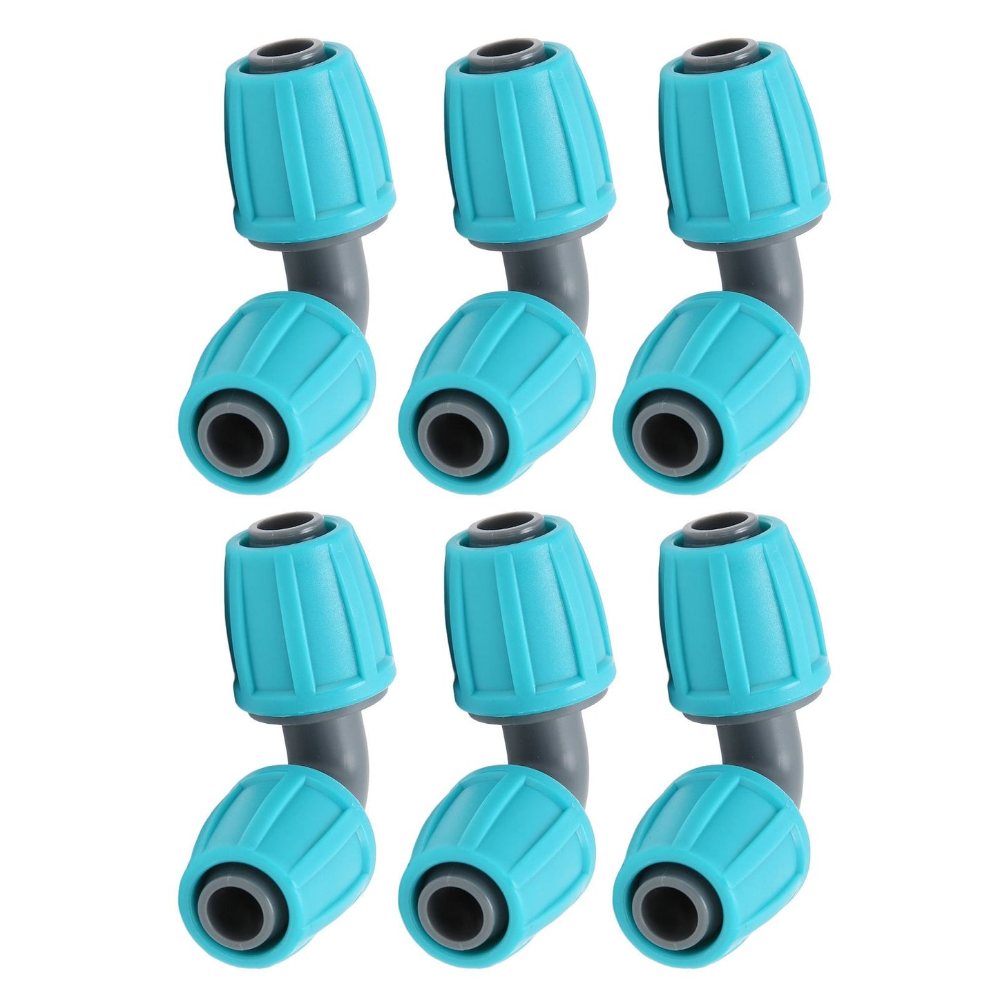 10PCS 16mm Lock Barbed Connector PE 90 degrees Elbow Hose Joint Garden Agricultural Drip Irrigation Fitting V1294-YM0523-3111220102411