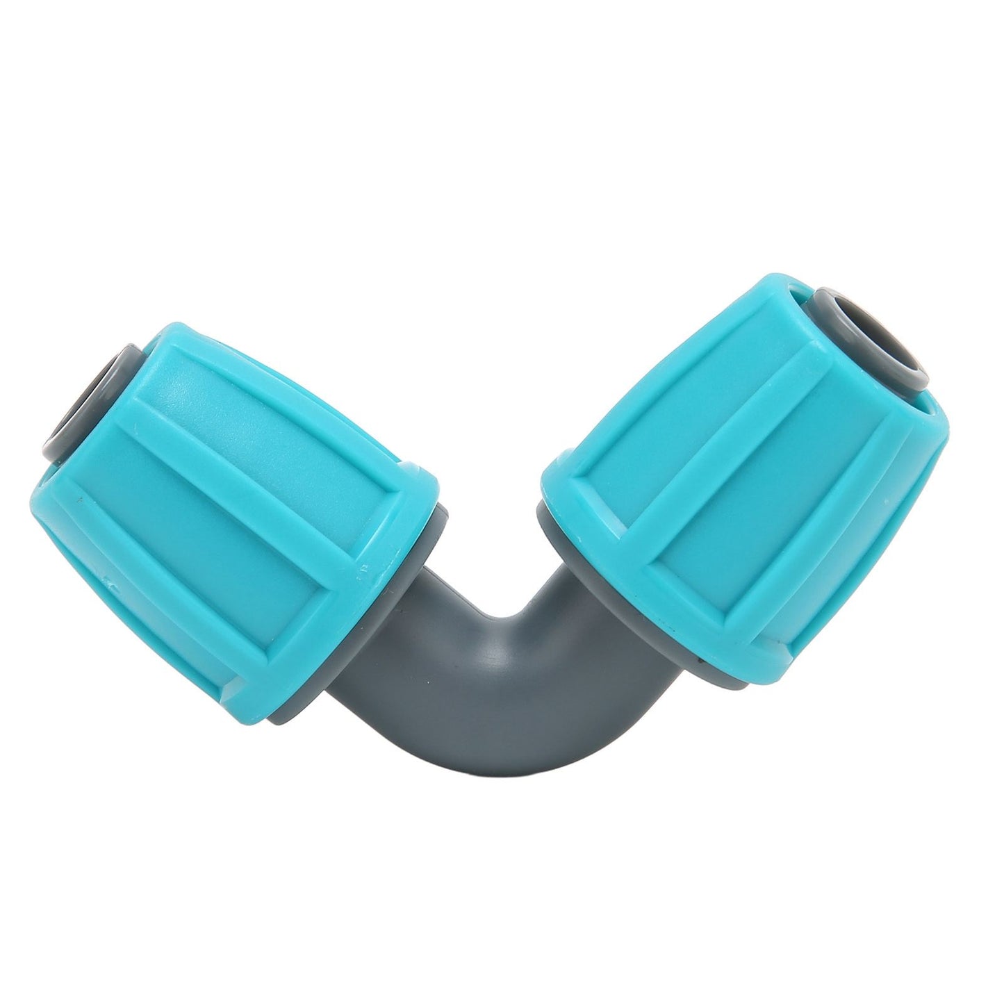 10PCS 16mm Lock Barbed Connector PE 90 degrees Elbow Hose Joint Garden Agricultural Drip Irrigation Fitting V1294-YM0523-3111220102411