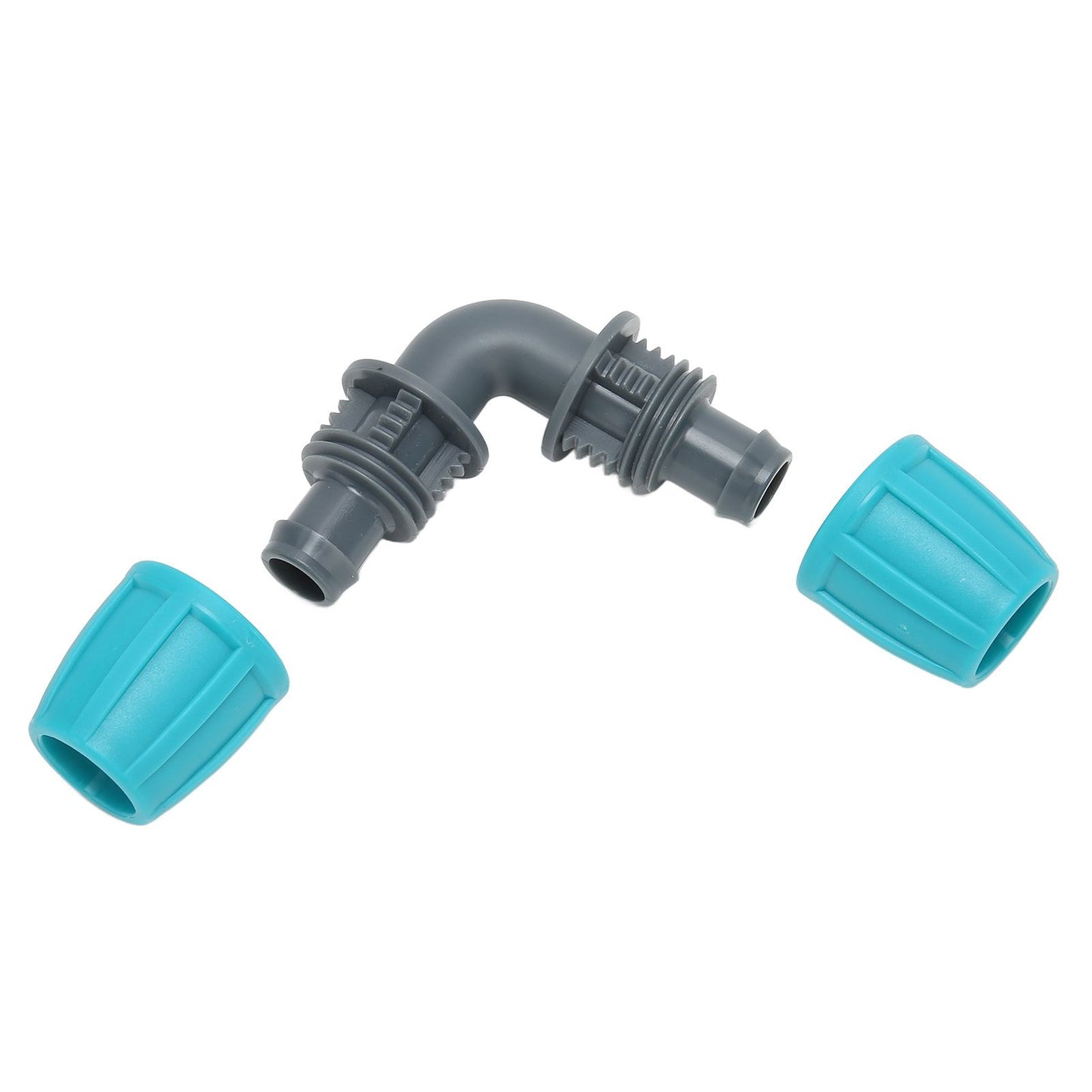 10PCS 16mm Lock Barbed Connector PE 90 degrees Elbow Hose Joint Garden Agricultural Drip Irrigation Fitting V1294-YM0523-3111220102411