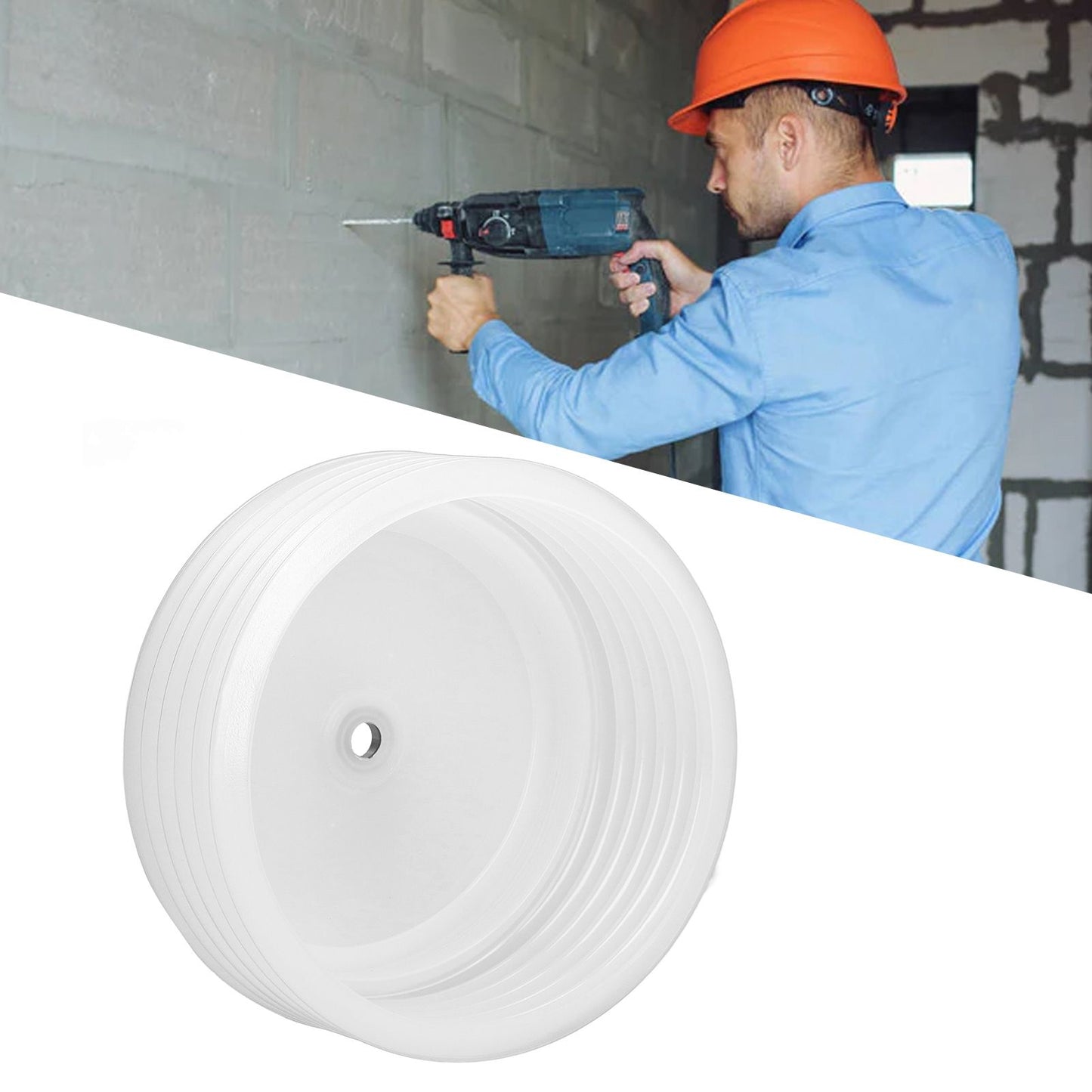 Electric Hammer Dust Cover Hole Opener Dustproof Cover 125mm Inner Diameter Downlight Gypsum Ceiling Drill V1294-YM0523-3111220102511