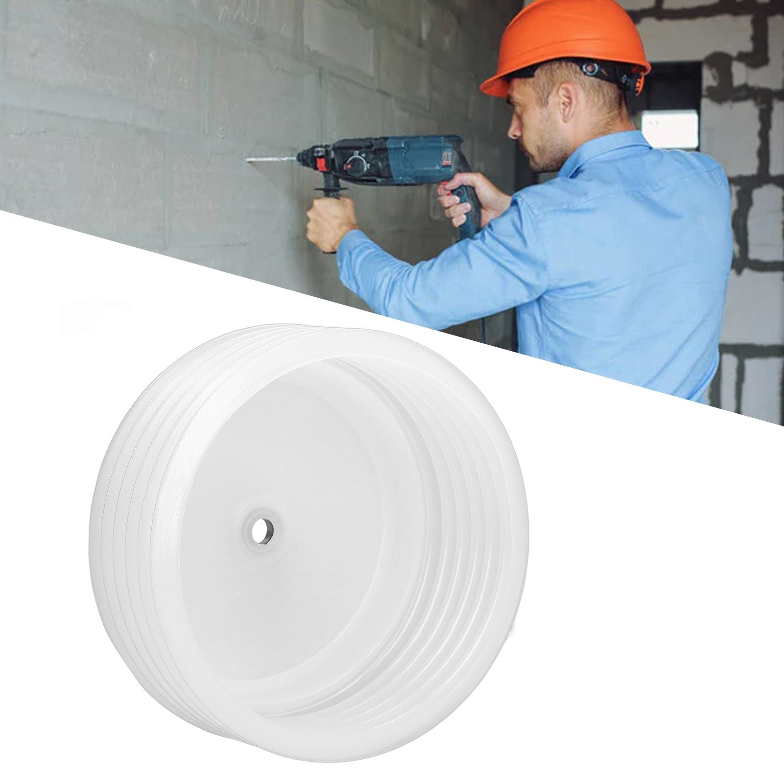 Electric Hammer Dust Cover Hole Opener Dustproof Cover 125mm Inner Diameter Downlight Gypsum Ceiling Drill V1294-YM0523-3111220102511