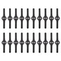 20Pcs Plastic Lawn Mower Blades Garden Electric Grass Trimmer Long Blade Trimmer Accessories Black V1294-YM0523-3111220102611