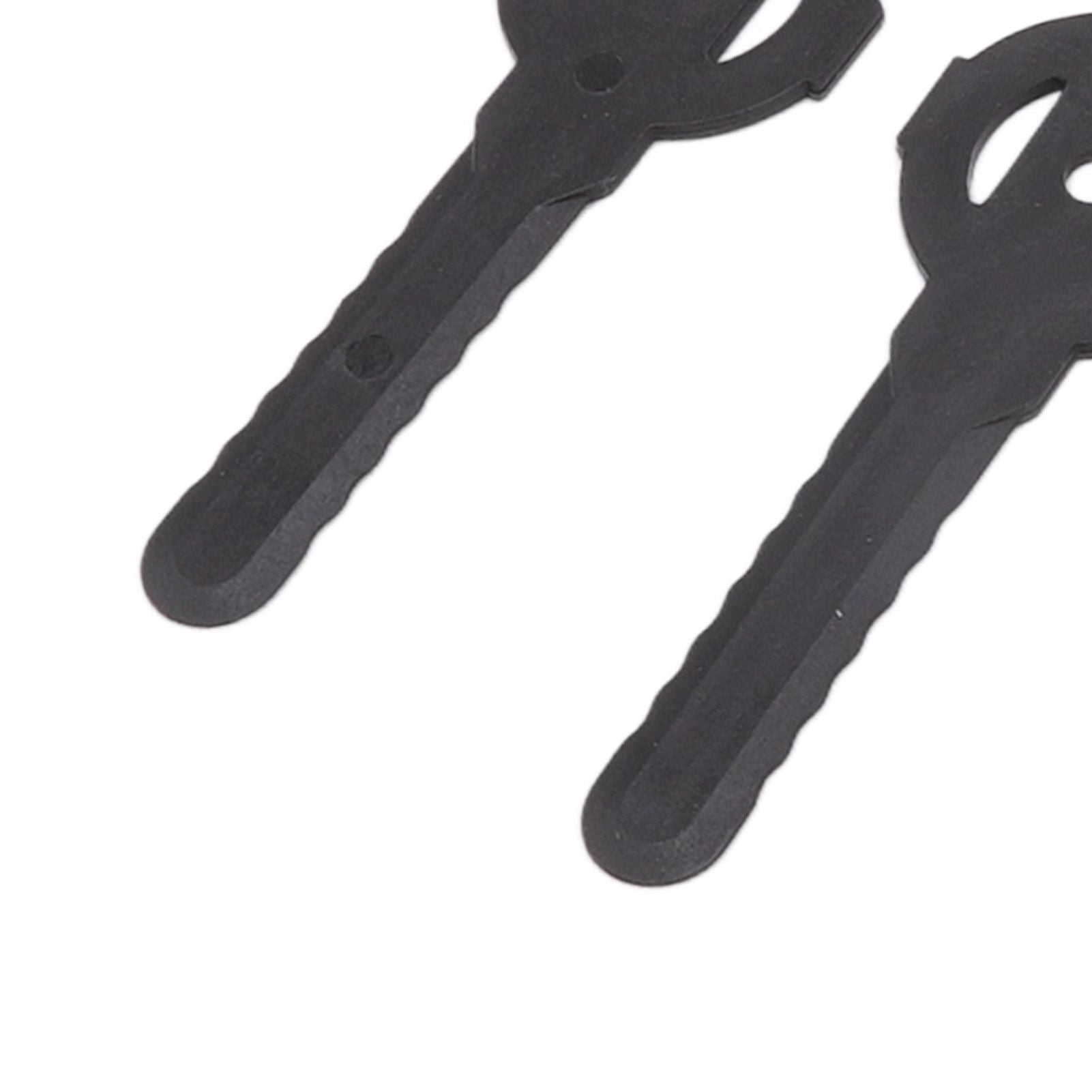 20Pcs Plastic Lawn Mower Blades Garden Electric Grass Trimmer Long Blade Trimmer Accessories Black V1294-YM0523-3111220102611