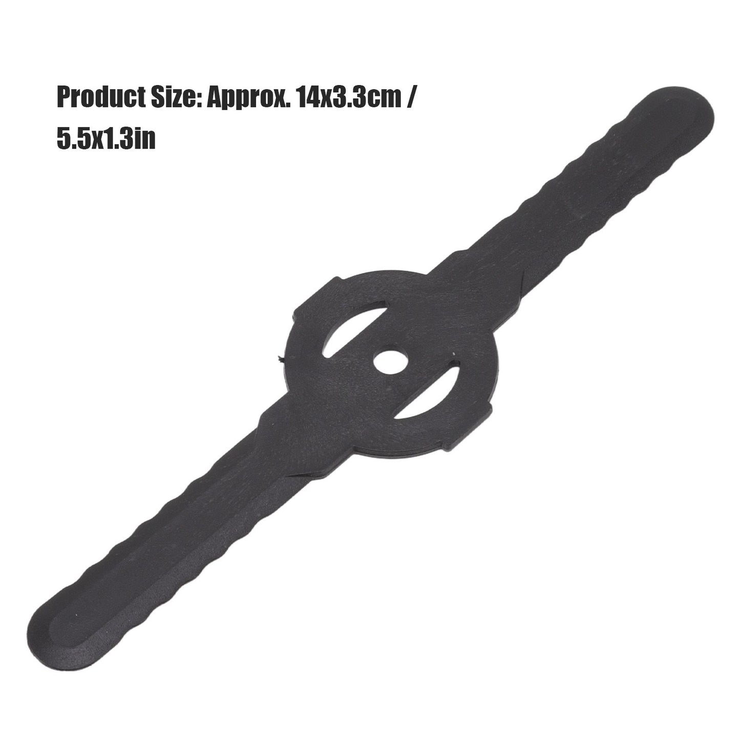 20Pcs Plastic Lawn Mower Blades Garden Electric Grass Trimmer Long Blade Trimmer Accessories Black V1294-YM0523-3111220102611