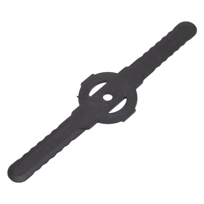 20Pcs Plastic Lawn Mower Blades Garden Electric Grass Trimmer Long Blade Trimmer Accessories Black V1294-YM0523-3111220102611