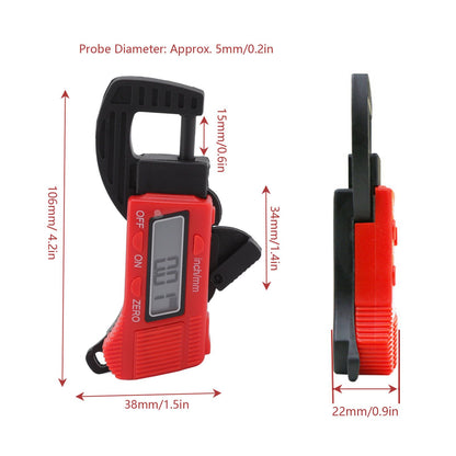 Electronic Thickness Gauge 0-12.7mm High Accuracy Manual Digital Dial Thickness Meter for Paper Film Wire V1294-YM0523-3111220104511