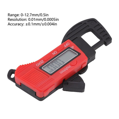 Electronic Thickness Gauge 0-12.7mm High Accuracy Manual Digital Dial Thickness Meter for Paper Film Wire V1294-YM0523-3111220104511