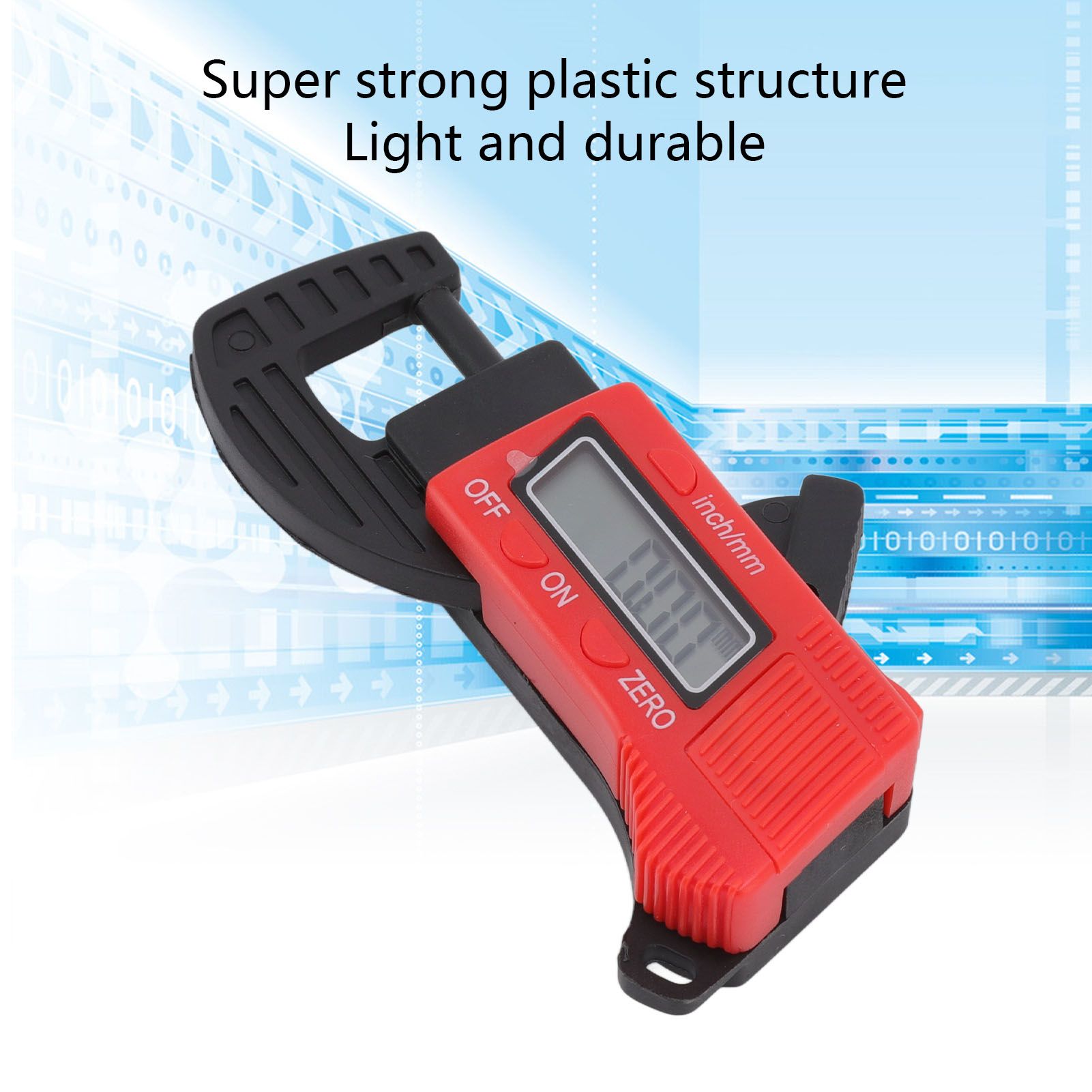 Electronic Thickness Gauge 0-12.7mm High Accuracy Manual Digital Dial Thickness Meter for Paper Film Wire V1294-YM0523-3111220104511