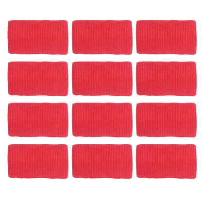 12Pcs Bandage Wrap Natural Latex Elastic Self Adhesive Wrap for Cows Dogs Horses 10cm Red V1294-YM0523-3111220104711