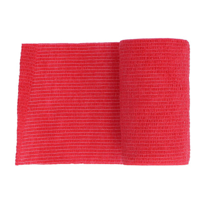 12Pcs Bandage Wrap Natural Latex Elastic Self Adhesive Wrap for Cows Dogs Horses 10cm Red V1294-YM0523-3111220104711