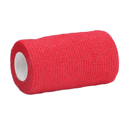 12Pcs Bandage Wrap Natural Latex Elastic Self Adhesive Wrap for Cows Dogs Horses 10cm Red V1294-YM0523-3111220104711