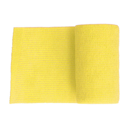 12Pcs Bandage Wrap Natural Latex Elastic Self Adhesive Wrap for Cows Dogs Horses 10cm Yellow V1294-YM0523-3111220104712