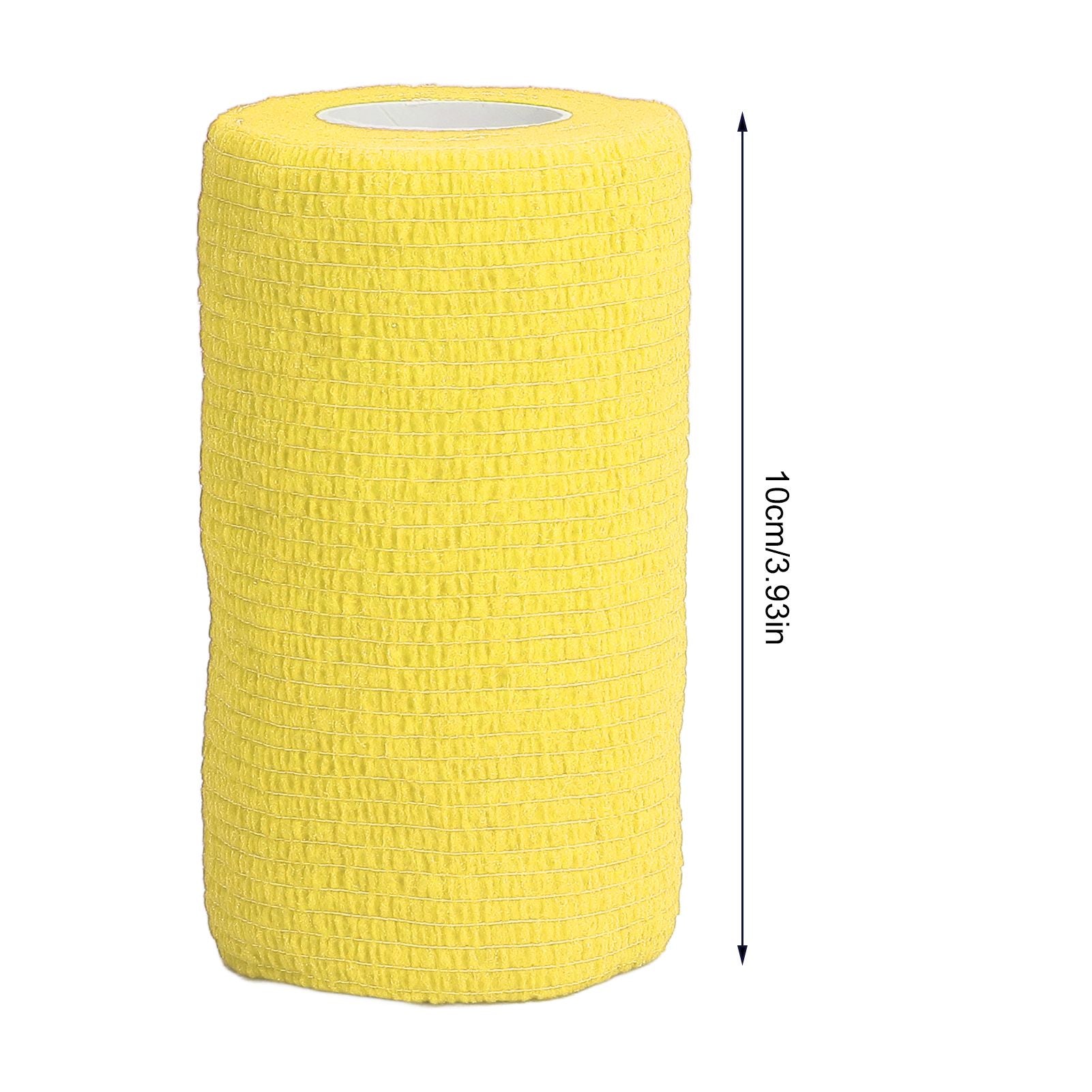 12Pcs Bandage Wrap Natural Latex Elastic Self Adhesive Wrap for Cows Dogs Horses 10cm Yellow V1294-YM0523-3111220104712