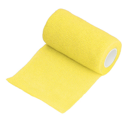 12Pcs Bandage Wrap Natural Latex Elastic Self Adhesive Wrap for Cows Dogs Horses 10cm Yellow V1294-YM0523-3111220104712