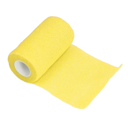 12Pcs Bandage Wrap Natural Latex Elastic Self Adhesive Wrap for Cows Dogs Horses 10cm Yellow V1294-YM0523-3111220104712