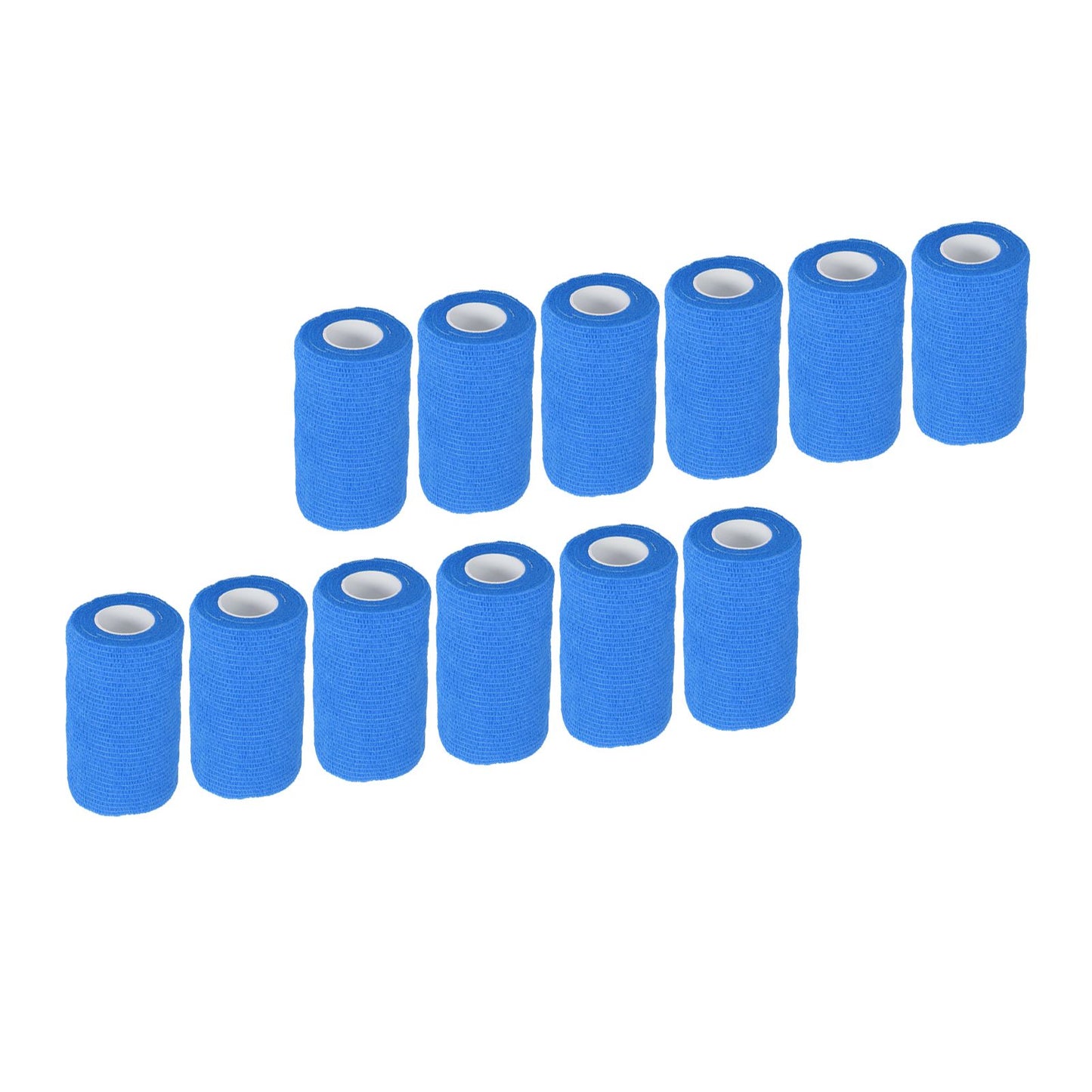 12Pcs Bandage Wrap Natural Latex Elastic Self Adhesive Wrap for Cows Dogs Horses 10cm Blue V1294-YM0523-3111220104713