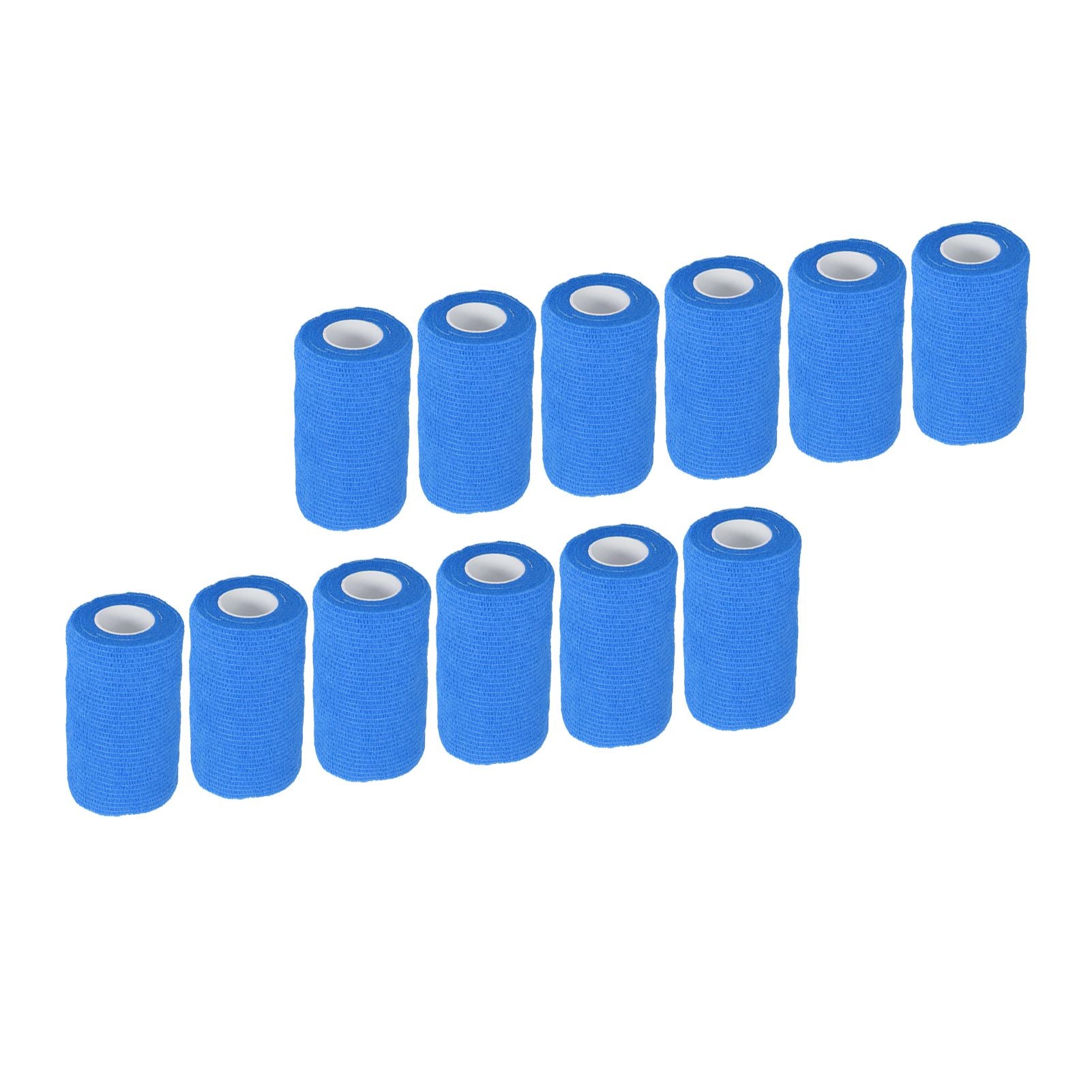 12Pcs Bandage Wrap Natural Latex Elastic Self Adhesive Wrap for Cows Dogs Horses 10cm Blue V1294-YM0523-3111220104713
