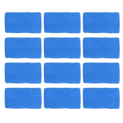 12Pcs Bandage Wrap Natural Latex Elastic Self Adhesive Wrap for Cows Dogs Horses 10cm Blue V1294-YM0523-3111220104713
