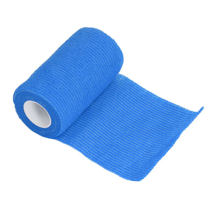 12Pcs Bandage Wrap Natural Latex Elastic Self Adhesive Wrap for Cows Dogs Horses 10cm Blue V1294-YM0523-3111220104713