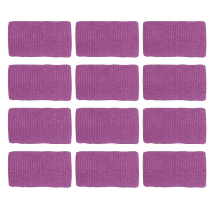 12Pcs Bandage Wrap Natural Latex Elastic Self Adhesive Wrap for Cows Dogs Horses 10cm Purple V1294-YM0523-3111220104715