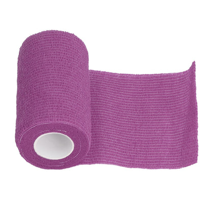 12Pcs Bandage Wrap Natural Latex Elastic Self Adhesive Wrap for Cows Dogs Horses 10cm Purple V1294-YM0523-3111220104715