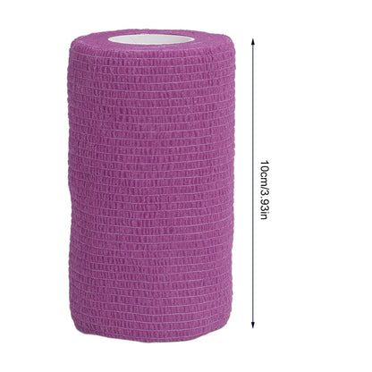 12Pcs Bandage Wrap Natural Latex Elastic Self Adhesive Wrap for Cows Dogs Horses 10cm Purple V1294-YM0523-3111220104715