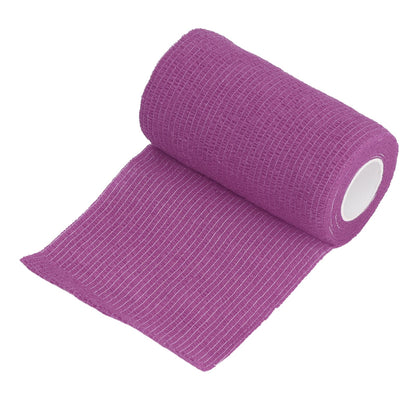 12Pcs Bandage Wrap Natural Latex Elastic Self Adhesive Wrap for Cows Dogs Horses 10cm Purple V1294-YM0523-3111220104715