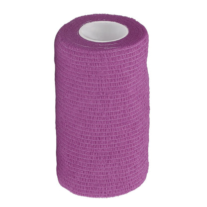12Pcs Bandage Wrap Natural Latex Elastic Self Adhesive Wrap for Cows Dogs Horses 10cm Purple V1294-YM0523-3111220104715