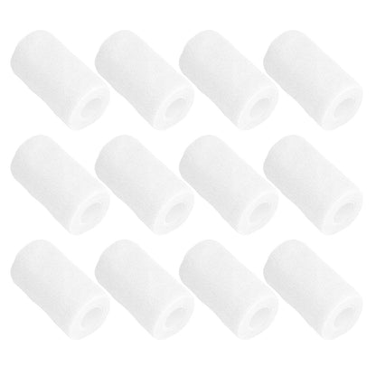 12Pcs Bandage Wrap Natural Latex Elastic Self Adhesive Wrap for Cows Dogs Horses 10cm White V1294-YM0523-3111220104717