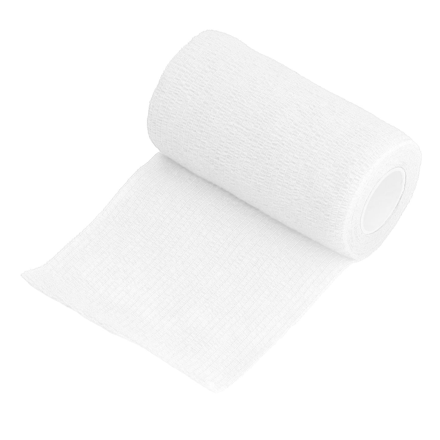 12Pcs Bandage Wrap Natural Latex Elastic Self Adhesive Wrap for Cows Dogs Horses 10cm White V1294-YM0523-3111220104717
