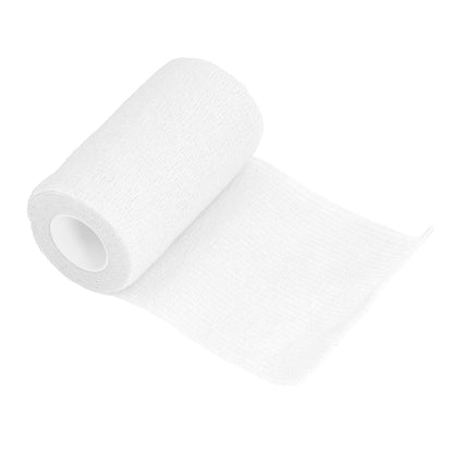 12Pcs Bandage Wrap Natural Latex Elastic Self Adhesive Wrap for Cows Dogs Horses 10cm White V1294-YM0523-3111220104717