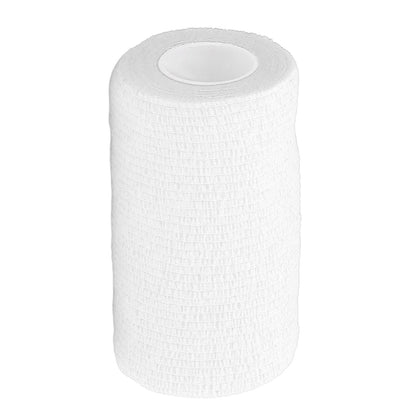 12Pcs Bandage Wrap Natural Latex Elastic Self Adhesive Wrap for Cows Dogs Horses 10cm White V1294-YM0523-3111220104717