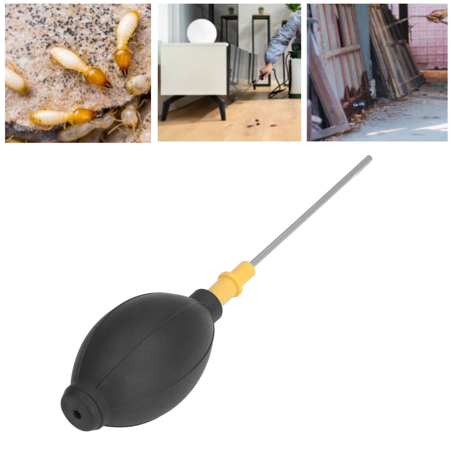 Handheld Termite Dispenser Pest Control Sprayer Dispenser Bulb Duster Insecticide Sprayer V1294-YM0523-3111220108211