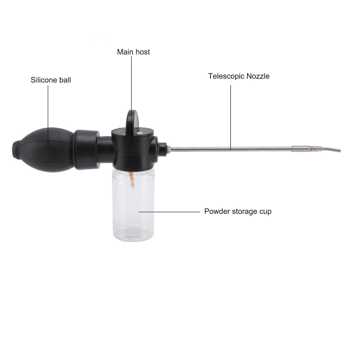 Pest Control Bulb Duster with 3 Stainless Steel Nozzles Termite Removal Tool Set for Agriculture Forestry V1294-YM0523-3111220108411