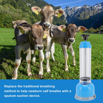 Calf Breathing Pump Cattle Breathe Pump Calf Respiratory Pump Breathing Tool for Farm Blue V1294-YM0523-3111220109011