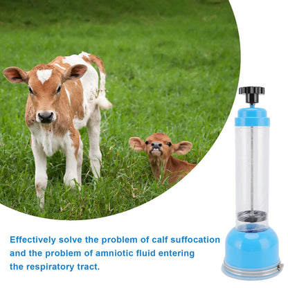 Calf Breathing Pump Cattle Breathe Pump Calf Respiratory Pump Breathing Tool for Farm Blue V1294-YM0523-3111220109011
