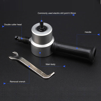 Double Head Sheet Metal Nibbler Cutter Adjustment High Hardness Multifunctional Drill Attachment Metal V1294-YM0523-3111220109111