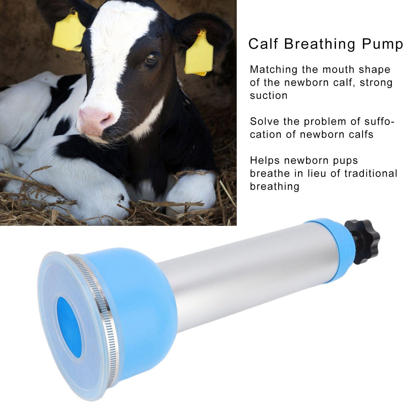 Calf Assisted Breathing Pump Professional Blue Calf Breathing Pump for Home Cattle Farm V1294-YM0523-3111220109411