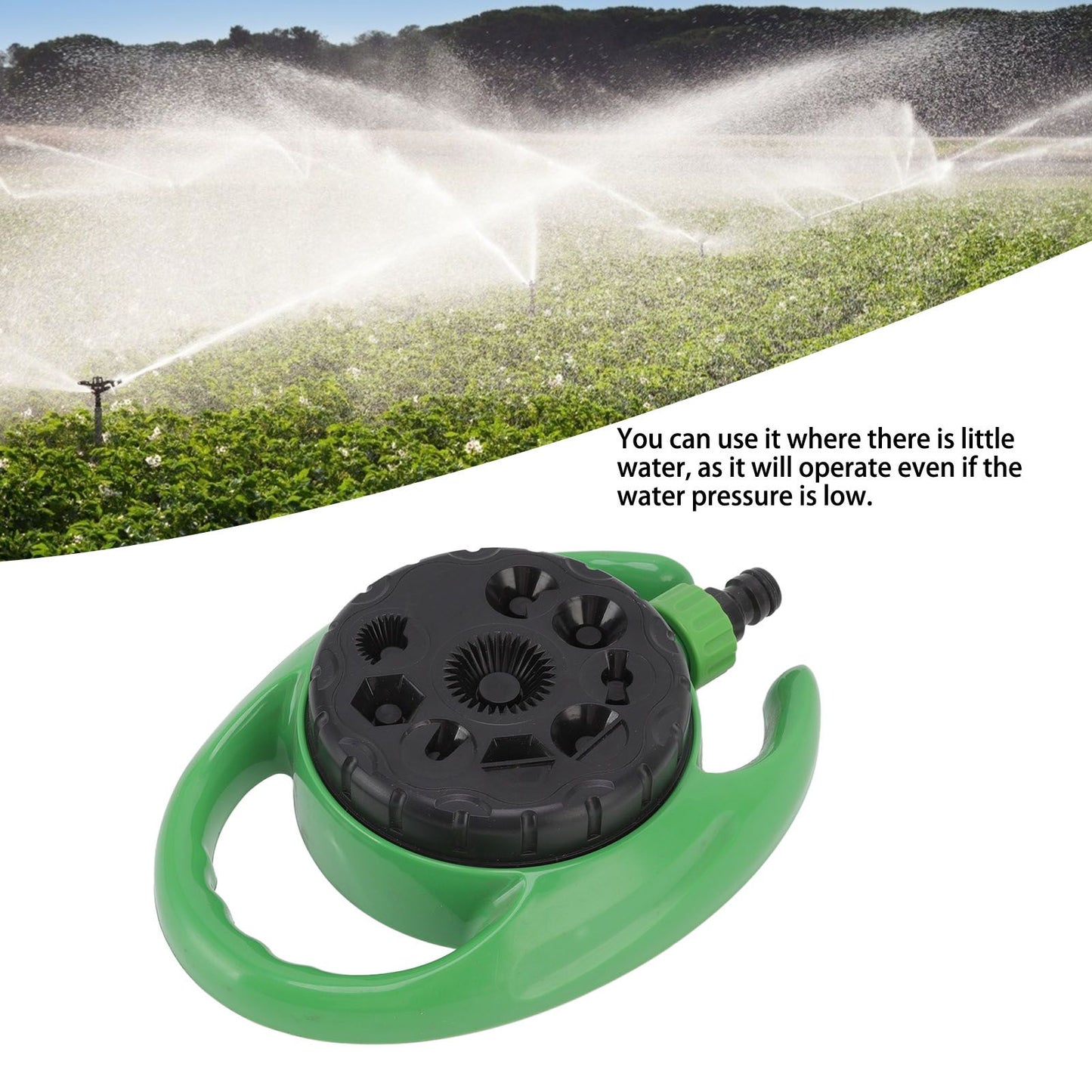 Water Sprinkler Multifunction Lightweight Lawn Sprinkler with 8 Sprinkling Modes for Garden Irrigation V1294-YM0523-3111220110911