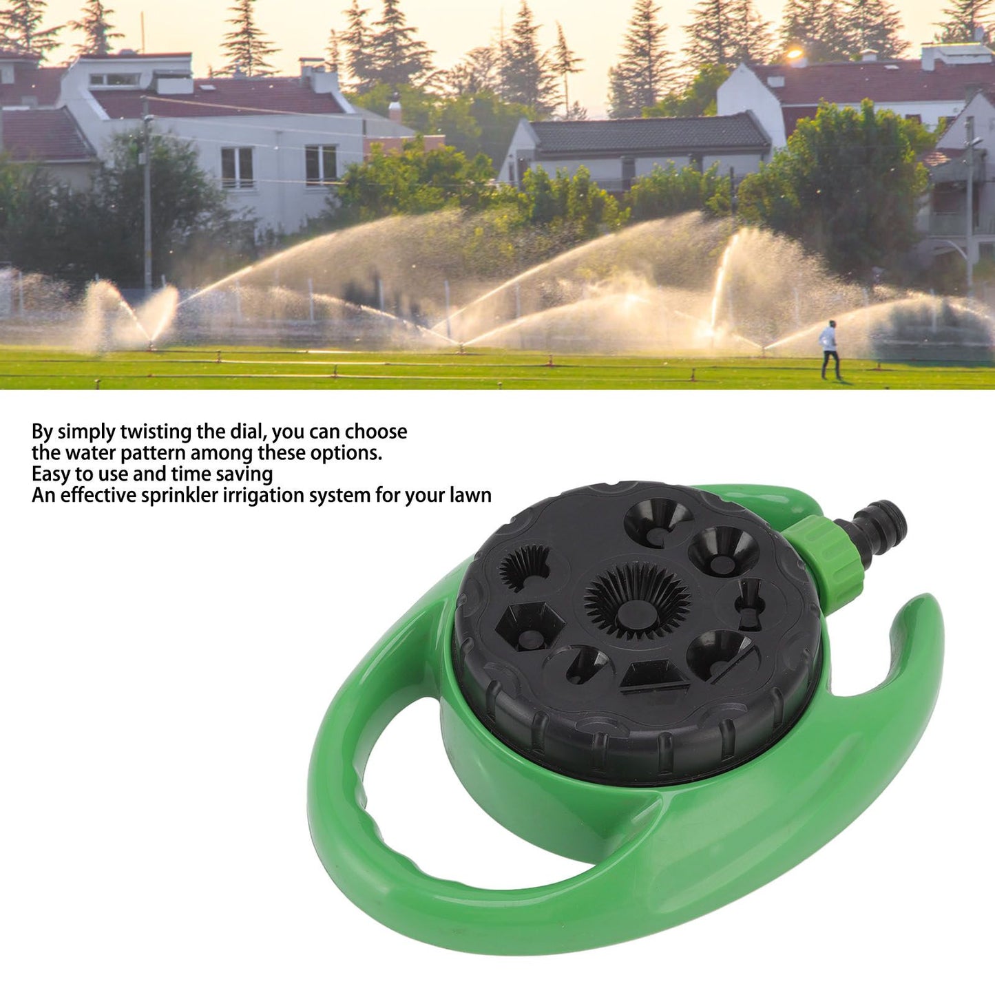 Water Sprinkler Multifunction Lightweight Lawn Sprinkler with 8 Sprinkling Modes for Garden Irrigation V1294-YM0523-3111220110911