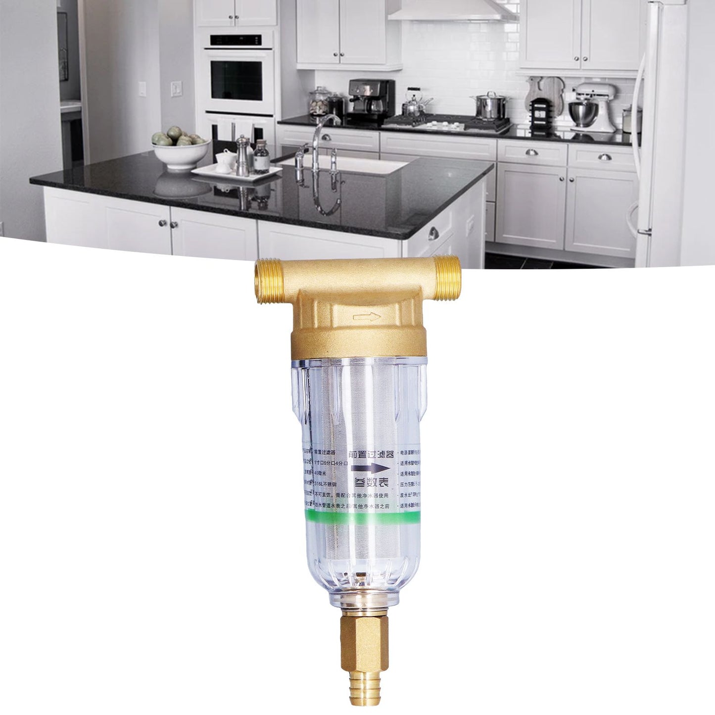 Water System Prefilter G1/2 Male Thread Detachable High Density Sediment Pipe Filter for Automatic Water V1294-YM0523-3111220111111