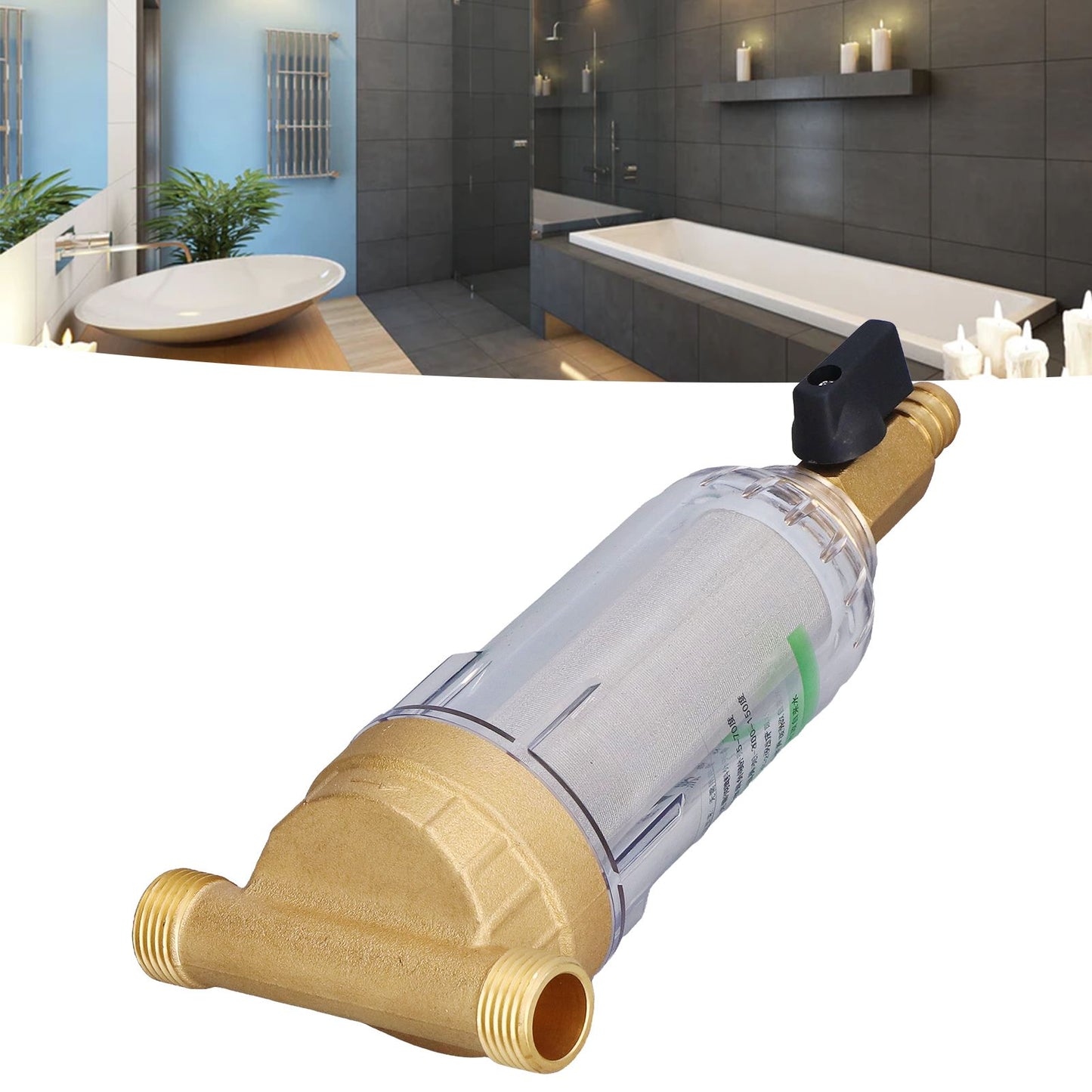 Water System Prefilter G1/2 Male Thread Detachable High Density Sediment Pipe Filter for Automatic Water V1294-YM0523-3111220111111