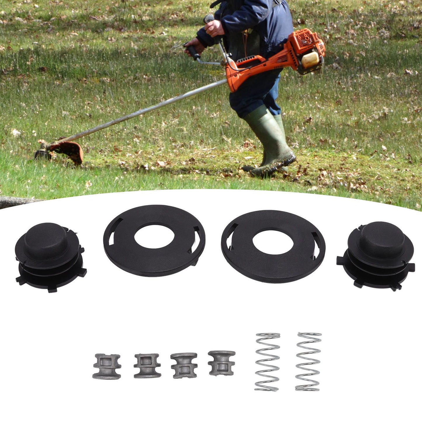 2pcs 4002-713-3017 Trimmer Head Spool for STIHL AutoCut 25-2 Fs90r Fs100rx Trimmer Accessory V1294-YM0523-3111220111811