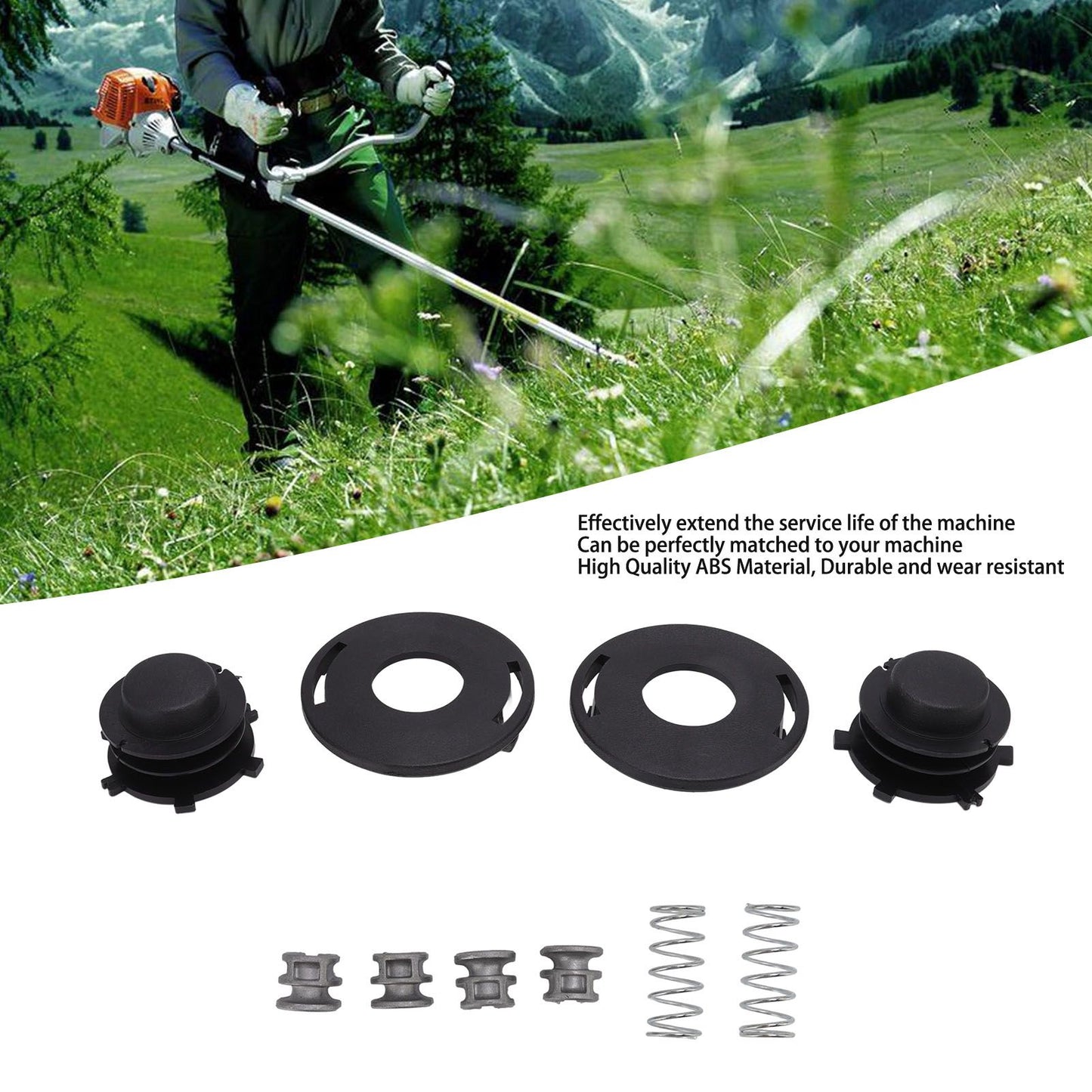 2pcs 4002-713-3017 Trimmer Head Spool for STIHL AutoCut 25-2 Fs90r Fs100rx Trimmer Accessory V1294-YM0523-3111220111811