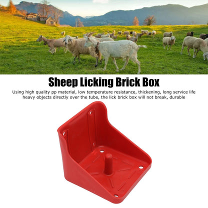 Cattle Sheep Licking Brick Box Plastic Feed Salt Brick Licking Block Box Farm Livestock Farm Equipment V1294-YM0523-3111220111911